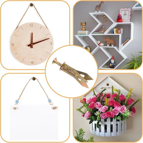 400pcs Self Drilling Drywall Anchors with Screws Kit Wall Anchors for Drywall - High Strength Zinc No Drill Needed, Easy Installation 4 Diferent in Saudi Arabia