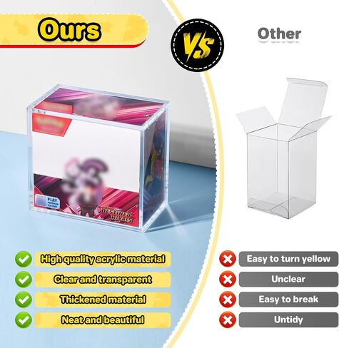 PKMN Booster Box Acrylic Case, Clear Ultra 5MM Acrylic Compatible with PKMN Booster Boxes, Dustproof Display Box in Saudi Arabia