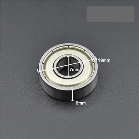 10pcs/100pcs 607zz 7 * 19 * 6mm Ball Deep Groove Ball 607 2z ZZ DDU 2RS 7MM Bore Chrome Steel Miniature Bearings (607 ZZ Normal ، 10pcs) in Saudi Arabia