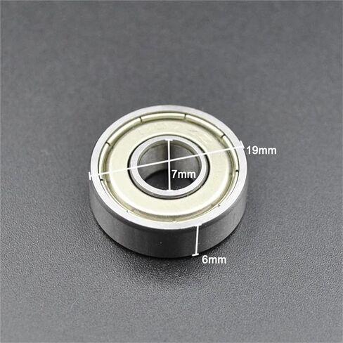 10pcs/100pcs 607zz 7 * 19 * 6mm Ball Deep Groove Ball 607 2z ZZ DDU 2RS 7MM Bore Chrome Steel Miniature Bearings (607 ZZ Normal ، 10pcs) in Saudi Arabia
