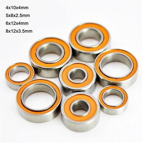 2Pcs Hybrid Ceramic Bearing Stainless Bait Casting Spinning Fishing Reels 4x10x4mm 5x8x2.5 6x12x4 8x12x3.5 Mm Mini Ball Bearings(SMR104 4X10X4mm) in Saudi Arabia