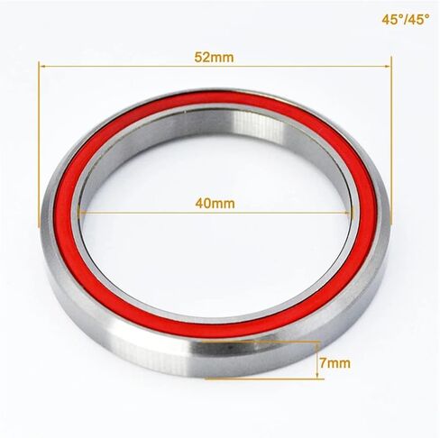 10pcs 45 °/45 ° mh p16 52mm سماعة رأس عامة تحمل 40 * 52 * 7mm محامل إصلاح الدراجات الجبلية in Saudi Arabia