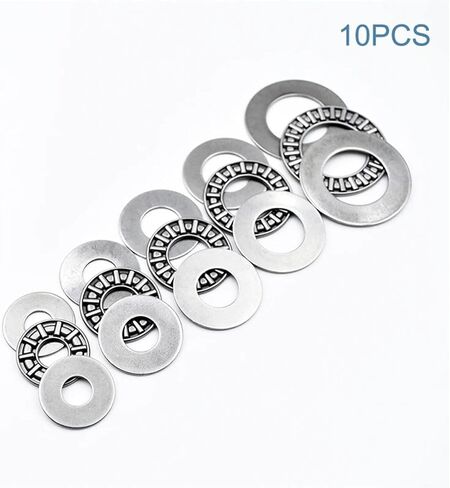10Pcs AXK0619 0821 1024 1226 1528 1730 2035 2542 3047 3552 4060 4565 5578 2AS Thrust Needle Bearing Plain Miniature Bearings(AXK1226 2AS 12x26x4) in Saudi Arabia