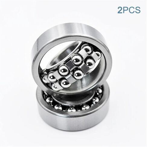 2PCS محاذاة الكرة المحاذاة الذاتي 1200 1201 1202 1203 1204 108 196 126 127 128 129 1026 1028 مصغرة محمل الكرة المزدوجة (128 (1028) 8x24x8mm) in Saudi Arabia