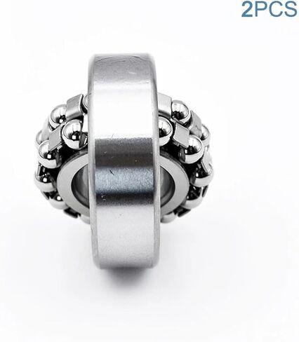 2PCS محاذاة الكرة المحاذاة الذاتي 1200 1201 1202 1203 1204 108 196 126 127 128 129 1026 1028 مصغرة محمل الكرة المزدوجة (128 (1028) 8x24x8mm) in Saudi Arabia