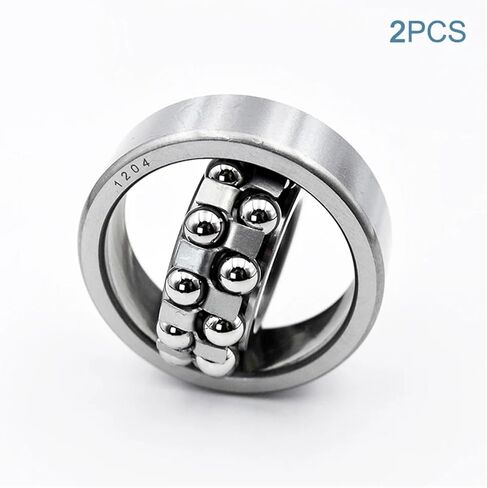 2PCS محاذاة الكرة المحاذاة الذاتي 1200 1201 1202 1203 1204 108 196 126 127 128 129 1026 1028 مصغرة محمل الكرة المزدوجة (128 (1028) 8x24x8mm) in Saudi Arabia