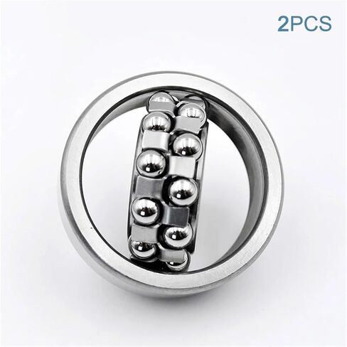 2PCS محاذاة الكرة المحاذاة الذاتي 1200 1201 1202 1203 1204 108 196 126 127 128 129 1026 1028 مصغرة محمل الكرة المزدوجة (128 (1028) 8x24x8mm) in Saudi Arabia