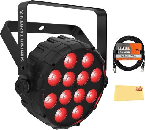 Chauvet DJ Swarm 5 FX ILS 3-in-1 Derby/Strobe Effect LED حزمة مصباح LED مع كبلات DMX و Oustin Bazaar Poinching Cloth in Kuwait