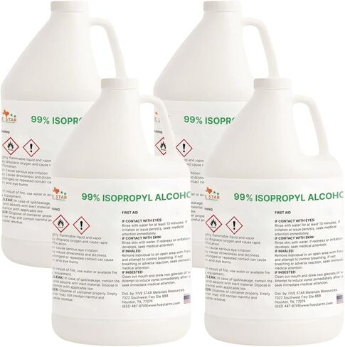 99.9% Pure Isopropyl Alcohol, 99.9 Percent IPA 1 Gallon, USP Grade, Made in The USA (1 Gallon,128 fl oz) in Saudi Arabia