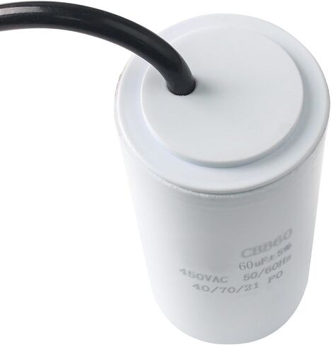 CBB60 60UF UF ± 5 ٪ بدء تشغيل المحرك مكثف MFD 450VAC 50/60Hz 40/70/21 PO أسطوانة - 1PCS in Kuwait