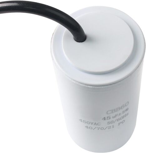 CBB60 60UF UF ± 5 ٪ بدء تشغيل المحرك مكثف MFD 450VAC 50/60Hz 40/70/21 PO أسطوانة - 1PCS in Kuwait