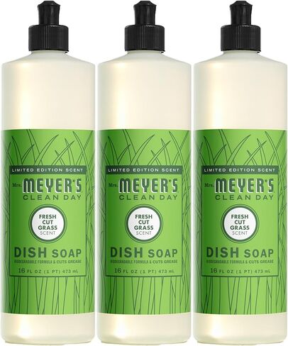 MRS. MEYER'S CLEAN DAY Liquid Dish Soap, Dandelion Scent, 16 Ounce Bottle (Pack of 3) in Kuwait