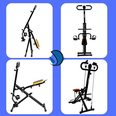 معدات تمرينات القرفصاء داركون - آلة التجديف AB للتدريبات المنزلية - Power Rider Row for Glutes and Legs and Cull Corner Correning for Women and Men in Kuwait