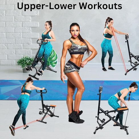 معدات تمرينات القرفصاء داركون - آلة التجديف AB للتدريبات المنزلية - Power Rider Row for Glutes and Legs and Cull Corner Correning for Women and Men in Kuwait