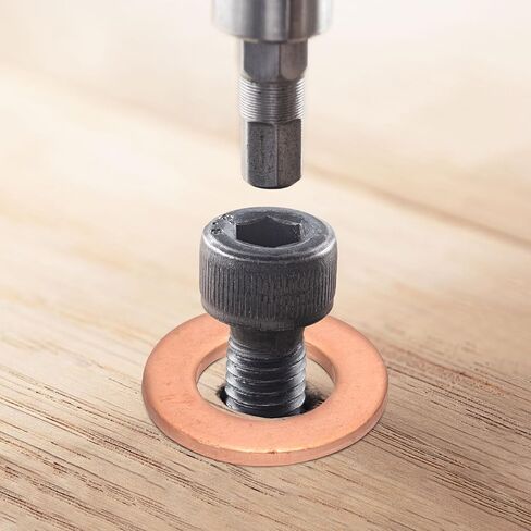 Meccanixity 20pcs M18 غسالات النحاس المسطحة ، 18x24x1.5mm نحاس ترقية متري من الغسالات الساحرة المقياس للتجهيزات الهيدروليكية المسمار صامد الإلكترونية إصلاح الإلكترونية in Saudi Arabia
