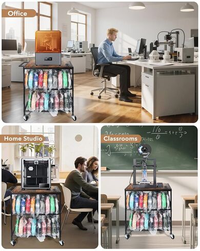 3D Printer Stand with Filaments Storage-3D Printer Table for consumables Storage,Heavy Duty 3D Printer cart Desk Suitable for workshops, Studios and Offices in Kuwait