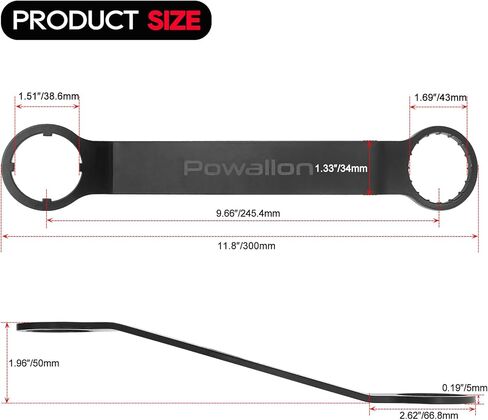 Bike Mid Drive Installation Wrench, Enhanced Removal Tool for BAFANG TONGSHENG Mid Motor, 1.77" Offset to Install/uninstall in One Go in Kuwait