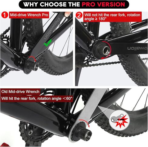 Bike Mid Drive Installation Wrench, Enhanced Removal Tool for BAFANG TONGSHENG Mid Motor, 1.77" Offset to Install/uninstall in One Go in Kuwait