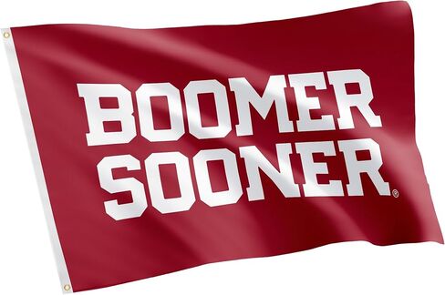 Desert Cactus University of Oklahoma UO Flag - 3 x 5 Feet Sooners Banner, Indoor/Outdoor Durable Fabric, 100% Polyester Design (Style X) in Saudi Arabia