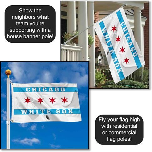 WinCraft Chicago White Sox City of Chicago 3x5 Foot Grommet Banner Flag in Saudi Arabia