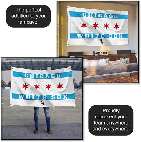 WinCraft Chicago White Sox City of Chicago 3x5 Foot Grommet Banner Flag in Saudi Arabia