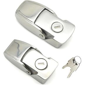XK723-304 Cabinet Stainless Steel Metal Hasp Latch DK604 Security Toggle Lock with Two Keys 1Pcs(Bigger Size) in Saudi Arabia