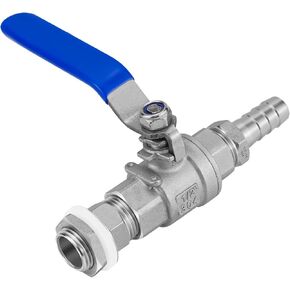 1/2 "NPT Homebrew Ball Valve Kit-الفولاذ المقاوم للصدأ 304 الحاجز بدون لحام لغلاية تخمير المنزل ، أو تون هريس ، أو حزامات خزان المياه (صمام واحد) in Kuwait
