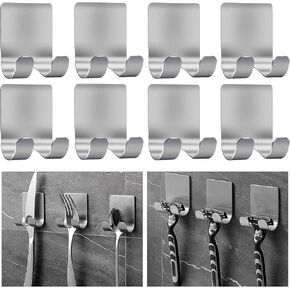 4 حزمة حامل للاستحمام ، حامل شماعات الخطاف ذاتيا ، حامل الفولاذ المقاوم للصدأ خطافات متعددة الأغراض حامل ماء ، معطف جدار دش لمعطف المناشف رداء in Kuwait