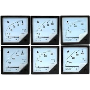 6L2 80x80mm Square Dial Panel Analog Ampere Meter Amperemeter AC30 50 75 100 150 200 250 300 400 500A 1Pcs(150A) in Saudi Arabia