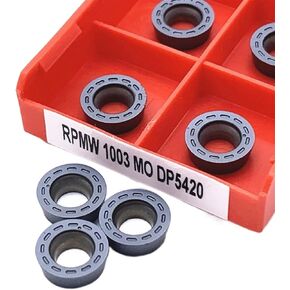 أداة الدوران ، أداة تحول Carbide Inner RPMW1003MO DP5320 DP5420 مخرطة CNC أداة تحول كربيد الفولاذ المقاوم للصدأ القاطع (الحجم: RPMW1003MO DP5320) in Kuwait