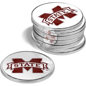 LinksWalker NCAA Metal Golf Ball Markers - 12 Pack Team Logo in Kuwait