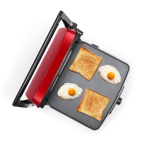 Holstein Housewares, 2-Sice Sandwich Griddle, Non-Stick Panini Press & Breakfast Sandwich Maker, Easy Clean Up. Perfect for Cooking Breakfast, Crispy Grilled Cheese, Savory paninis & Sandwiches in Kuwait
