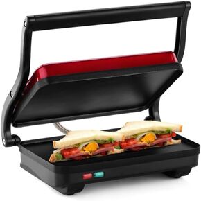 Holstein Housewares, 2-Sice Sandwich Griddle, Non-Stick Panini Press & Breakfast Sandwich Maker, Easy Clean Up. Perfect for Cooking Breakfast, Crispy Grilled Cheese, Savory paninis & Sandwiches in Saudi Arabia