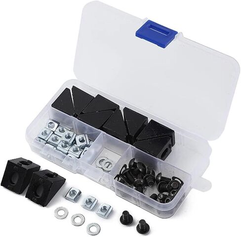 70pcs/box 2020 موصل ملف تعريف الألومنيوم 10pcs قوس الزاوية + 20pcs m5 t-slot nut + 20pcs m5x8mm cap + 20pcs غسالة (TL-Q5MC1-Z) in Saudi Arabia