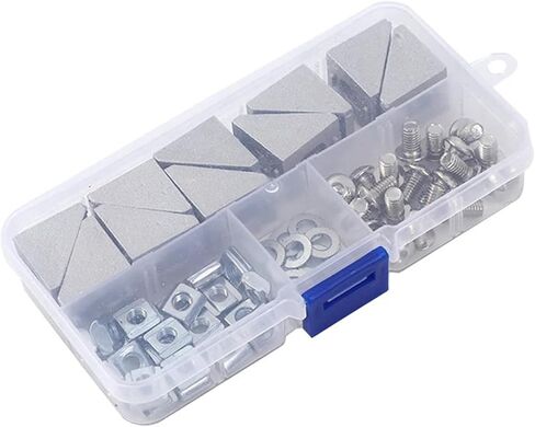 70pcs/box 2020 موصل ملف تعريف الألومنيوم 10pcs قوس الزاوية + 20pcs m5 t-slot nut + 20pcs m5x8mm cap + 20pcs غسالة (TL-Q5MC1-Z) in Saudi Arabia