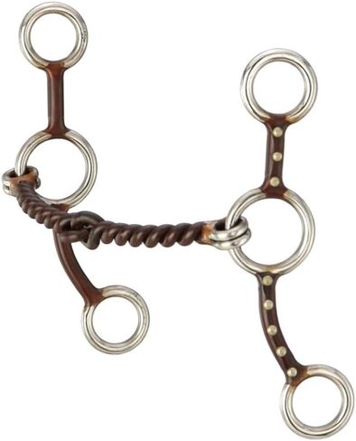 Tough 1 Antique Brown Jr. Cowhorse Twisted Snaffle in Saudi Arabia