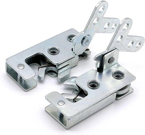 الفولاذ الكربوني تحت سحب قفل القفل HASP مزلاج في اتجاهين لطف R4-10-12-301-10 1PCS (الفضة) in Saudi Arabia