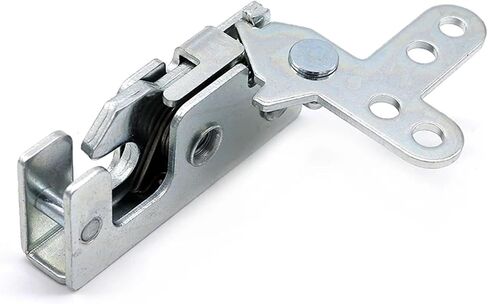 الفولاذ الكربوني تحت سحب قفل القفل HASP مزلاج في اتجاهين لطف R4-10-12-301-10 1PCS (الفضة) in Saudi Arabia