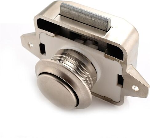 Camper Car Push Lock Diameter 26mm RV Caravan Boat Motor Home Cabinet Draint Button Locks for Furniture Hardware 1pcs (Pearl Nikel) in Saudi Arabia