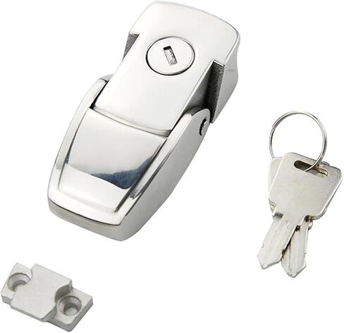 XK723-304 Cabinet Stainless Steel Metal Hasp Latch DK604 Security Toggle Lock with Two Keys 1Pcs(Bigger Size) in Saudi Arabia