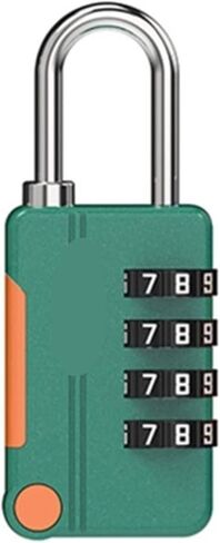 4 Digit Combination Code Lock Portable Luggage Suitcase Padlock Zinc Alloy Dormitory Cabinet Door Lock 1Pcs(Yellow) in Saudi Arabia