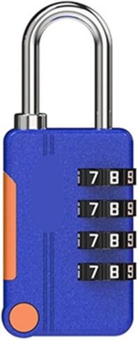 4 Digit Combination Code Lock Portable Luggage Suitcase Padlock Zinc Alloy Dormitory Cabinet Door Lock 1Pcs(Yellow) in Saudi Arabia