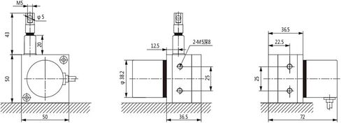 Displacement Sensor 0-1000mm Linear Wire Encoder 4-20mA 0-10V 0-10K Output Draw Wire Sensor(1000mm 0-5V-DC 5V) in Saudi Arabia