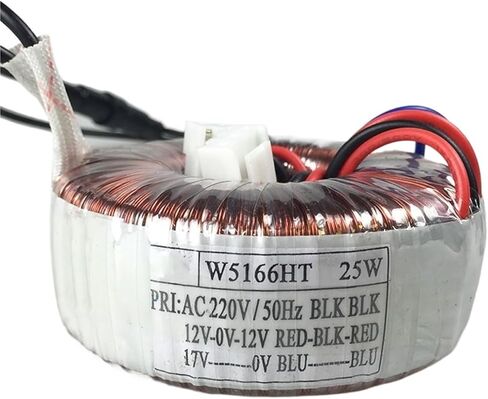 1PCS 25W 25VA إدخال 220 فولت الإخراج 12V-0-12V 17V محول الدائري المحول الأمامي إكسسوارات معدات الصوت in Kuwait