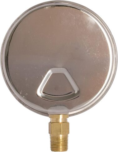 4 "مقياس ضغط الفراغ المملوء بالزيت - حالة من الفولاذ المقاوم للصدأ ، النحاس ، 1/4" NPT ، اتصال الجبل السفلي ، 30HG/30PSI in Kuwait