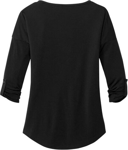Ogio Women's Grawing Scoop 3/4 Sleeve Tee | قميص فتل الرطوبة للنساء ، قمة غير رسمية للصيف in Saudi Arabia