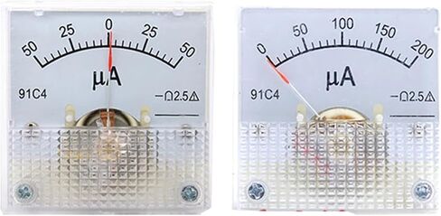 Dc Microammeter 91c4 0-100uA Analog Panel Ammeter Gauge Amperemeter 45 * 45mm 1Pcs ﻿(100UA) in Saudi Arabia