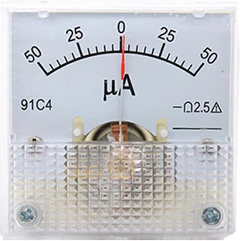 Dc Microammeter 91c4 0-100uA Analog Panel Ammeter Gauge Amperemeter 45 * 45mm 1Pcs ﻿(100UA) in Saudi Arabia