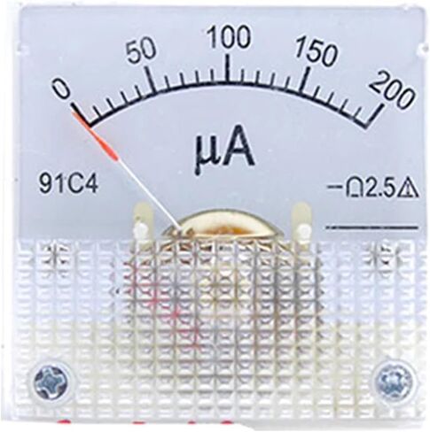 Dc Microammeter 91c4 0-100uA Analog Panel Ammeter Gauge Amperemeter 45 * 45mm 1Pcs ﻿(100UA) in Saudi Arabia