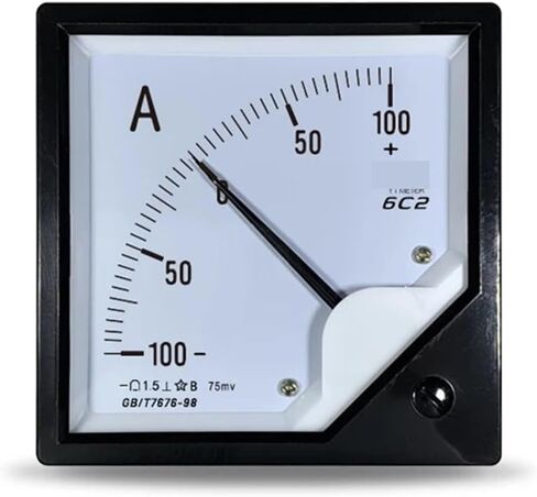 6C2 75MV ثنائية الاتجاه DC AMMETER 50A ± 100A 150A Plus أو Minus 200A 400A POINTER 1PCS (-100A to 100A 75MV) in Saudi Arabia